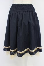 画像2: axes femme / 鍵チャーム付き裾チュールスカート M ネイビー T-26-04-10-036-AX-SK-SA-ZT665 (2)