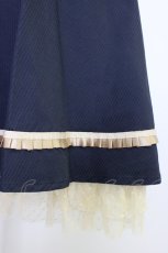 画像3: axes femme / 鍵チャーム付き裾チュールスカート M ネイビー T-26-04-10-036-AX-SK-SA-ZT665 (3)