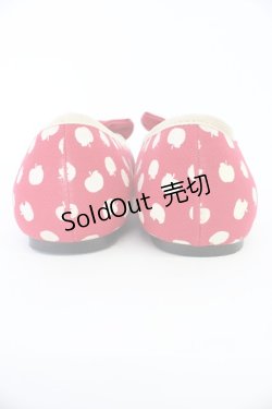 画像2: SWIMMER / りんご柄シューズ M 赤Ｘ白 T-26-04-10-038-EL-SH-SA-ZT