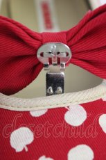 画像4: SWIMMER / りんご柄シューズ M 赤Ｘ白 T-26-04-10-038-EL-SH-SA-ZT (4)