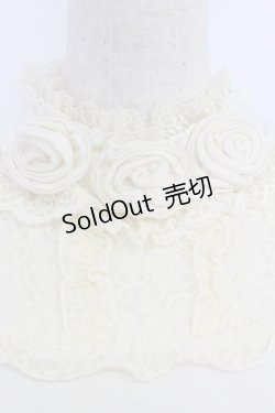 画像3: axes femme / 薔薇コサージュ付きタートル M キナリ T-26-04-10-005-AX-TO-SA-ZT