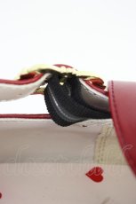 画像6: Amavel / ファーぽんリボン付クロスパンプス  エンジ T-26-04-10-042-CA-SH-SA-ZT (6)