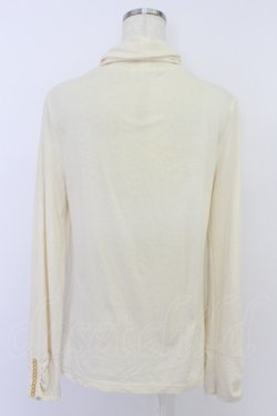 画像2: axes femme / ハイネックパールヨークカットソー M キナリ T-26-04-10-006-AX-TO-SA-ZT