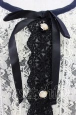 画像4: axes femme / 刺繍&レース半袖プルオーバー M ブラック T-26-04-10-012-AX-TO-SA-ZT (4)