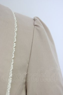 画像3: axes femme / 裾レースジャケット M ベージュ T-26-04-10-014-AX-JA-SA-ZT