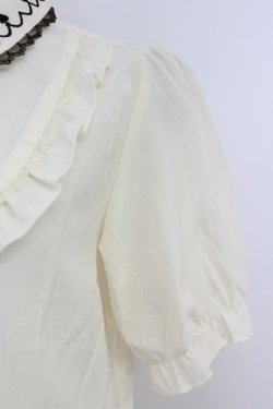 画像3: axes femme / トランプアイコン刺繍ブラウス M キナリ T-26-04-10-002-AX-BL-SA-ZT