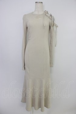 画像1: EATME / リボンカットアウトマーメイドワンピース F ベージュ T-26-04-10-017-LO-OP-SA-ZT