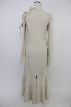 画像2: EATME / リボンカットアウトマーメイドワンピース F ベージュ T-26-04-10-017-LO-OP-SA-ZT