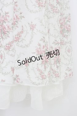 画像3: axes femme / 釦開き総バラ柄ロングワンピース M アイボリー T-26-04-10-019-AX-OP-SA-ZT