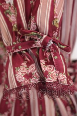 画像4: axes femme kawaii / RosyBear柄ワンピース M ボルドー T-26-04-10-020-AX-OP-SA-ZT