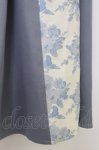 画像4: axes femme / フラワージャカード切替スカート  サックス T-26-04-15-025-AX-SK-SA-ZT (4)