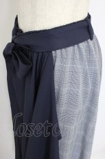 画像3: axes femme / チェック切替フリルスカート  ネイビーＸグレー T-26-04-15-026-AX-SK-SA-ZT570 (3)