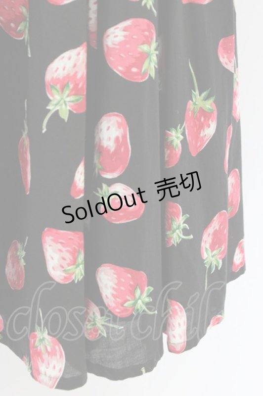 画像3: Jane Marple / いちごスカート  黒 T-26-04-15-028-JM-SK-SA-ZT (3)