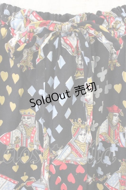 画像4: Jane Marple / トランプ柄スカート  黒 T-26-04-15-029-JM-SK-SA-ZT (4)