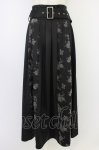 画像1: axes femme / フラワーフロッキー切替スカート  黒 T-26-04-15-031-AX-SK-SA-ZT (1)