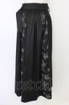 画像2: axes femme / フラワーフロッキー切替スカート  黒 T-26-04-15-031-AX-SK-SA-ZT (2)