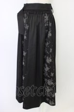 画像2: axes femme / フラワーフロッキー切替スカート  黒 T-26-04-15-031-AX-SK-SA-ZT563 (2)