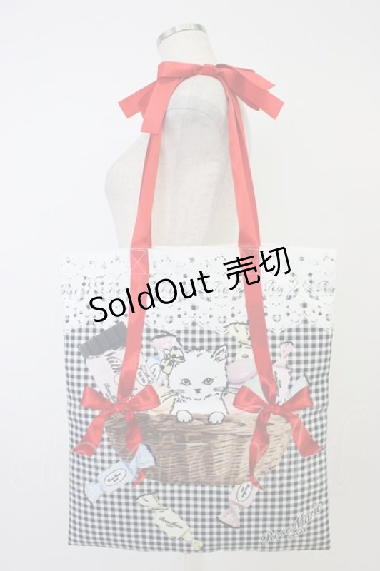 画像1: Rose Marie seoir / トートバッグ  黒Ｘ白Ｘ赤 T-26-04-15-034-EL-BG-SA-ZT (1)