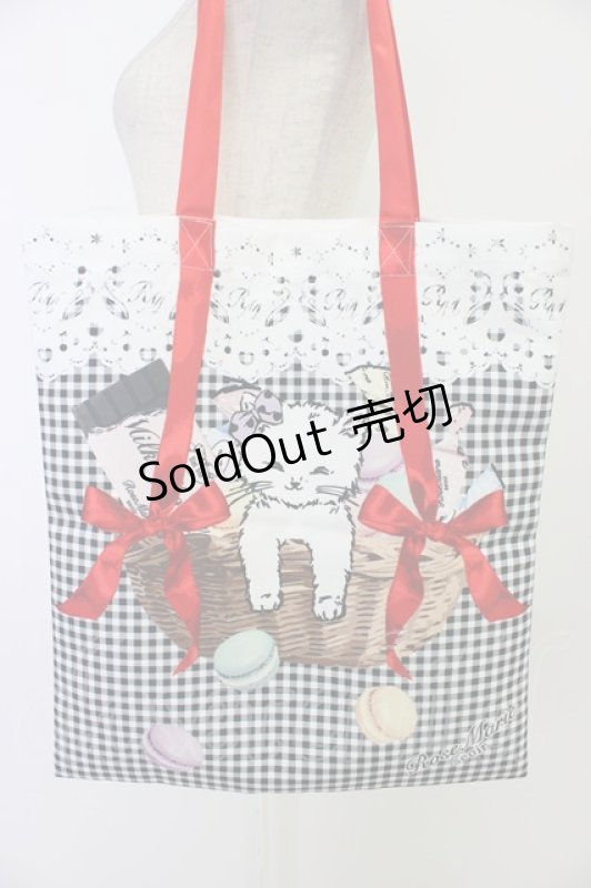 画像2: Rose Marie seoir / トートバッグ  黒Ｘ白Ｘ赤 T-26-04-15-034-EL-BG-SA-ZT (2)