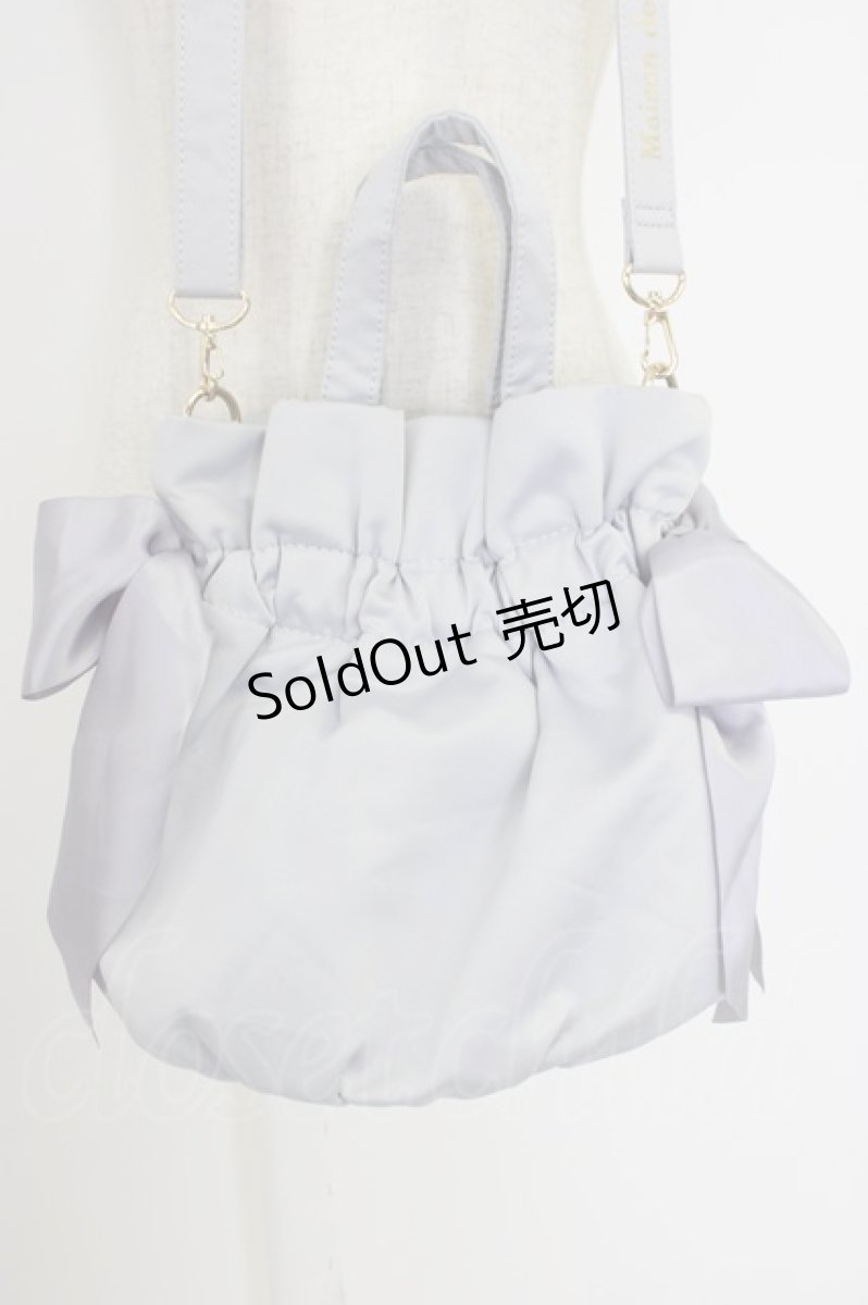 画像2: Maison de FLEUR / ギャザー2WAYショルダーバッグ  ラベンダー T-26-04-15-037-LO-BG-SA-ZTK046 (2)