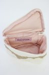 画像4: Maison de FLEUR / ショートケーキポーチ  白ＸゴールドＸ赤 T-26-04-15-040-LO-ZA-SA-ZT (4)