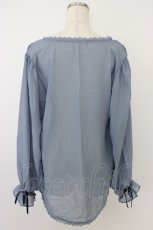 画像2: axes femme / イレヘムシフォンカーデ  青 T-26-04-15-006-AX-TO-SA-ZT543 (2)