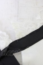 画像4: axes femme / フロッキーチュール切替プルオーバー  黒Ｘアイボリー T-26-04-15-008-AX-TO-SA-ZT543 (4)