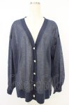 画像1: axes femme / UVカットシアーニットカーディガン  ネイビーラメ T-26-04-15-011-AX-TO-SA-ZT (1)