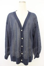 画像1: axes femme / UVカットシアーニットカーディガン  ネイビーラメ T-26-04-15-011-AX-TO-SA-ZT551 (1)