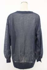 画像2: axes femme / UVカットシアーニットカーディガン  ネイビーラメ T-26-04-15-011-AX-TO-SA-ZT551 (2)