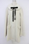 画像1: axes femme / ファー襟付ケープコート  アイボリー T-26-04-15-016-AX-JA-SA-ZT (1)