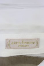 画像5: axes femme POETIQUE / メッセージリボン半袖ワンピース  白X黒 T-26-04-15-017-AX-OP-SA-ZT (5)