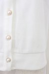 画像4: axes femme / 袖口×胸元ネコ刺繍カットカーディガン  白 T-26-04-15-002-AX-TO-SA-ZT (4)