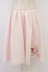 画像1: Shirley Temple / ティーカップアップリケスカート  ピンク T-26-04-15-020-ET-SK-SA-ZT (1)