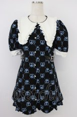 画像1: Jamie エーエヌケー / モノグラムセットアップ M クロ×サックス T-26-04-19-026-LO-OP-OW-ZT666 (1)