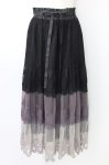 画像1: axes femme / グラデーションレーススカート  黒 T-26-04-19-029-AX-SK-SA-ZT (1)