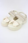 画像1: m petit by misako / AMリボンスニーカーサンダル M アイボリー T-26-04-19-037-LO-SH-SA-ZT (1)