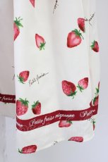 画像5: Ank Rouge / FancyStrawberryシャーリングワンピース M シロ×アカ T-26-04-19-006-CA-OP-OW-ZT (5)