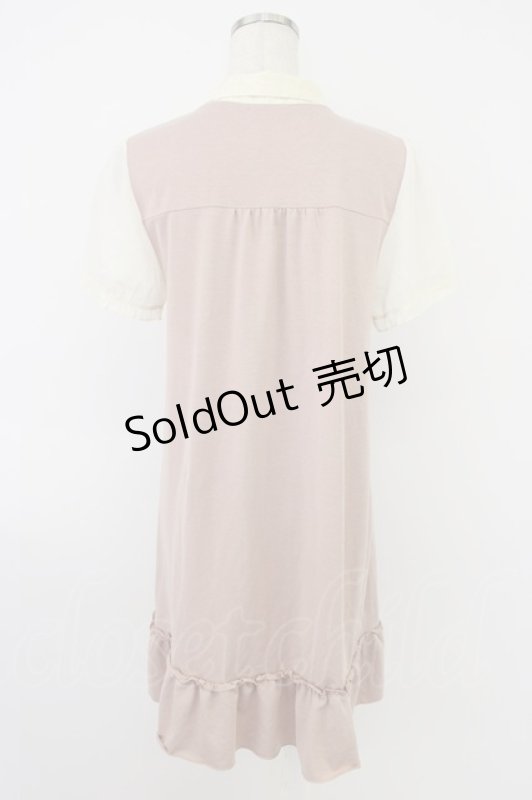 画像2: axes femme / ビスチェ風切替ワンピース M ピンク T-26-04-19-009-AX-OP-OW-ZT (2)