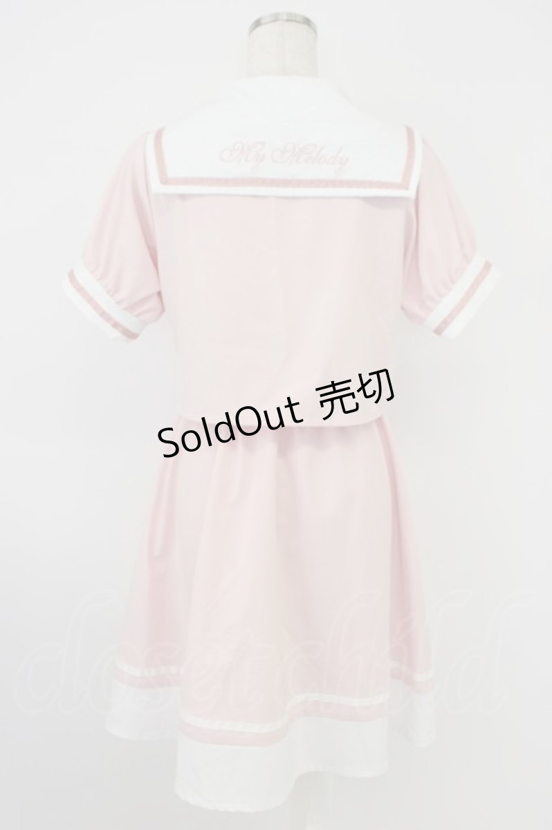 画像2: majoretty / サンリオコラボセーラーワンピース M ピンク（マイメロディ） T-26-04-19-018-GO-OP-OW-ZT666 (2)