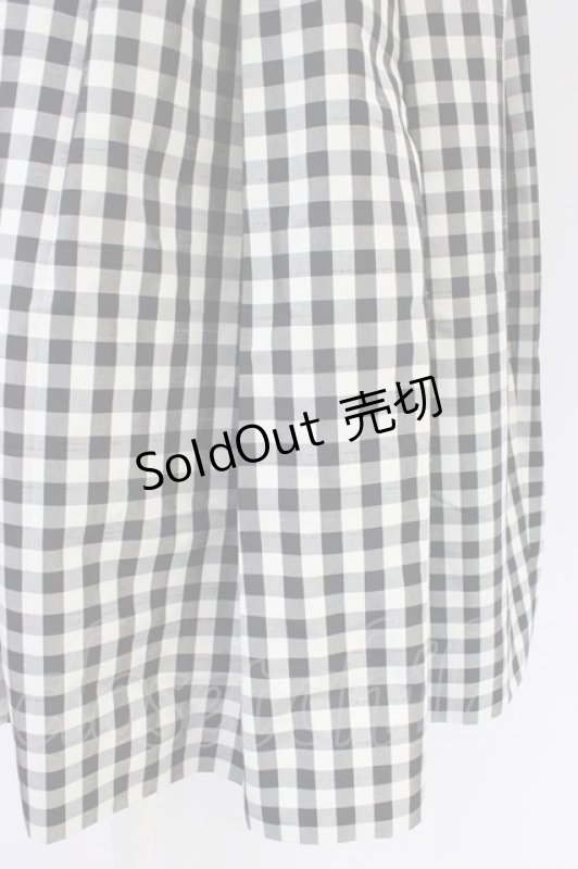 画像4: Jane Marple Dans Le Salon / ギンガムチェックのノースリーブワンピース M クロ×シロ T-26-04-19-022-JM-OP-IG-ZT (4)
