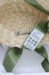 画像4: Chalmiere / フラワーサマーハット  グリーン T-26-04-20-023-0-AC-SA-ZT (4)