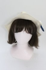 画像4: axes femme / デニムリボン中折れ帽  オフ×インディゴ T-26-04-20-025-0-AC-IG-ZTK053 (4)
