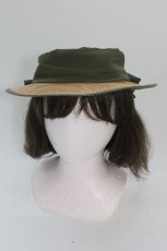 画像3: an another angelus / 配色ブリムバックリボンキャノチェ  ベージュ×グリーン T-26-04-20-026-CA-AC-SA-ZTK053 (3)