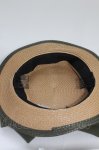 画像4: an another angelus / 配色ブリムバックリボンキャノチェ  ベージュ×グリーン T-26-04-20-026-CA-AC-SA-ZT (4)