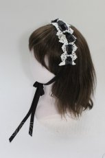 画像1: BABY,THE STARS SHINE BRIGHT / Fairy flowersヘッドドレス  黒ｘ白 T-26-04-20-027-BA-AC-SA-ZT450-F002 (1)