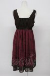 画像2: axes femme POETIQUE / 不思議の国のアリスワンピース  ボルドー T-26-04-20-004-AX-OP-SA-ZT (2)