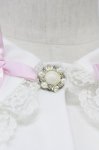 画像8: Princess Melody / リボン襟パールボタンブラウス  白ＸピンクＸシルバー T-26-04-20-005-EL-BL-SA-ZT (8)