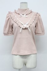 画像1: MA*RS / リボンテレコトップス  ピンク T-26-04-20-014-EL-TO-SA-ZT668 (1)