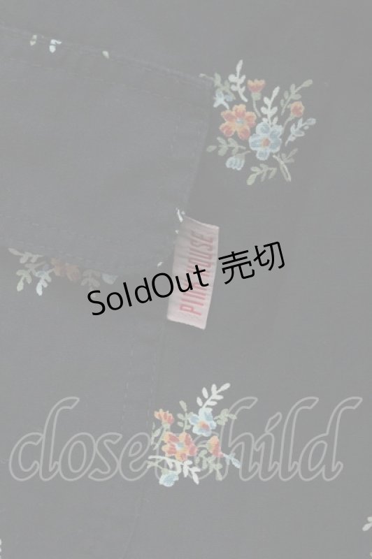 画像4: PINK HOUSE / うさぎぬいぐるみ柄シャツ M ブラック T-26-04-20-016-LO-BL-SA-ZT (4)